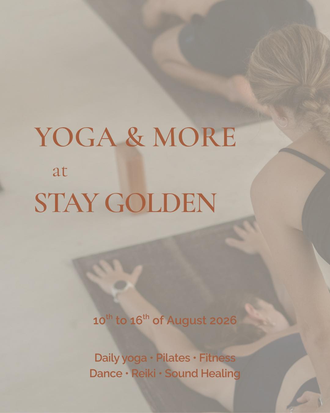 Yoga & more at Stay Golden from 10-16 of August, here in Arugam Bay!

A week of movement, strength, connection and a little time to slow down. Perfect to create your own retreat by joining us regularly!

Alongside our daily yoga, this week brings Mat Pilates, Aqua Fitness, Dance, Group Reiki, Sound Healing, Deep Work and our new Somatics & Embodiment offerings with Alice: Shake the Dust and Embodied Vinyasa.

And if you're wondering which class is right for you, we've made it easier to find your practice: from gentle and grounding to strong and energising.

Come as you are. No booking needed.

📍Stay Golden Yoga, Arugam Bay
3,500 LKR drop-in • class passes available
Pool access + wellness shot included

#srilanka #arugambay #yogaarugambay #staygoldenarugam
#pilatesarugambay