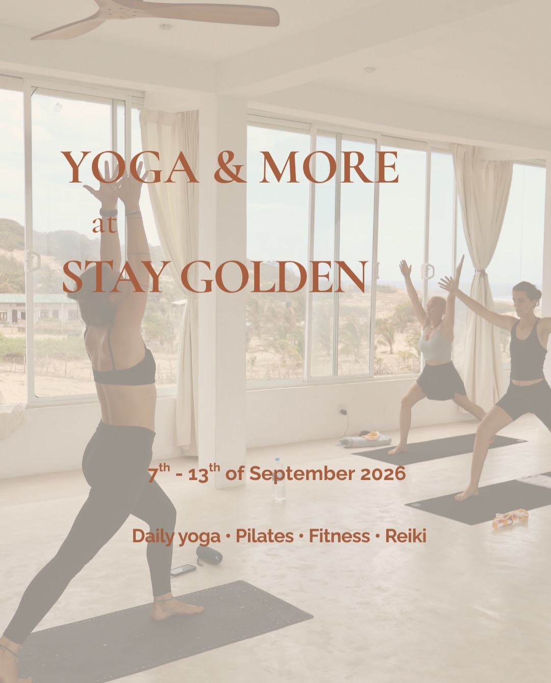 A new week of movement, strength and slowing down at Stay Golden Yoga in Arugam Bay. 

From gentle Slow Flow to energising Vinyasa, HIIT Vinyasa, Mat Pilates and Deep Work — there’s a little something for different bodies, moods and energy levels.

This week, 7–13 September:
• Daily yoga & movement classes
• Ocean-view second floor shala
• Experienced local & international teachers
• Pool access + wellness shot with every class
• Walk in anytime — no booking needed

Whether you’re starting your practice, keeping it going while travelling, or simply looking for an hour to move and breathe, join us in the shala.

3,500 LKR drop-in · class passes available

We continue to offer private reiki sessions and massages - dm for details. 

#yogaarugambay #pilatesarugambay #fitnessarugambay #arugambay #srilanka