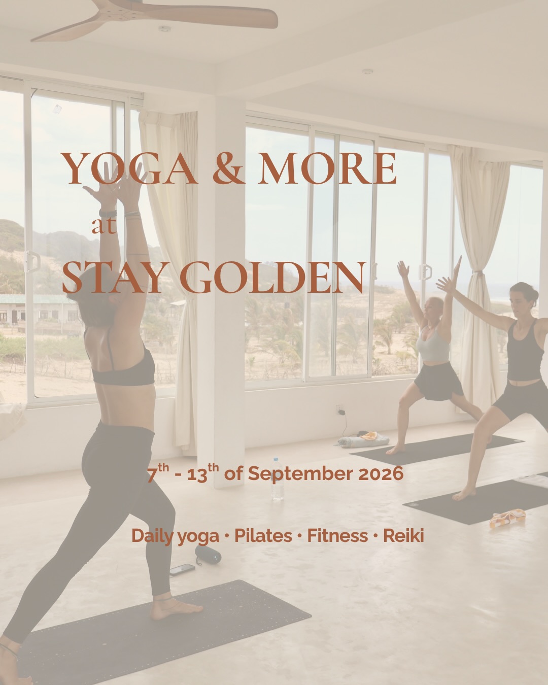 A new week of movement, strength and slowing down at Stay Golden Yoga in Arugam Bay. 

From gentle Slow Flow to energising Vinyasa, HIIT Vinyasa, Mat Pilates and Deep Work — there’s a little something for different bodies, moods and energy levels.

This week, 7–13 September:
• Daily yoga & movement classes
• Ocean-view second floor shala
• Experienced international teachers
• Pool access + wellness shot with every class
• Walk in anytime — no booking needed

Whether you’re starting your practice, keeping it going while travelling, or simply looking for an hour to move and breathe - join us in the shala.

3,500 LKR drop-in · class passes available

#staygoldenarugam #yogaarugambay #arugambayyoga #srilanka #arugambay